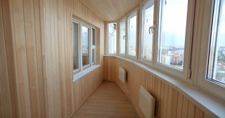 Внутренняя отделка лоджии Тольятти, цена от 208 руб. м2